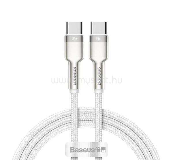 BASEUS BASEUS CAFULE adatkábel Type-C - Type-C, 100cm, FEHÉR