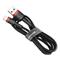 BASEUS Cafule USB / Lightning töltőkábel 2m (fekete-piros) CALKLF-C19 small