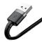 BASEUS Cafule USB / Lightning töltőkábel 2 m (szürke-fekete) CALKLF-CG1 small
