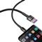 BASEUS BASEUS CAFULE adatkábel USB - Type-C, 100cm, SZÜRKE/FEKETE CATKLF-PG1 small
