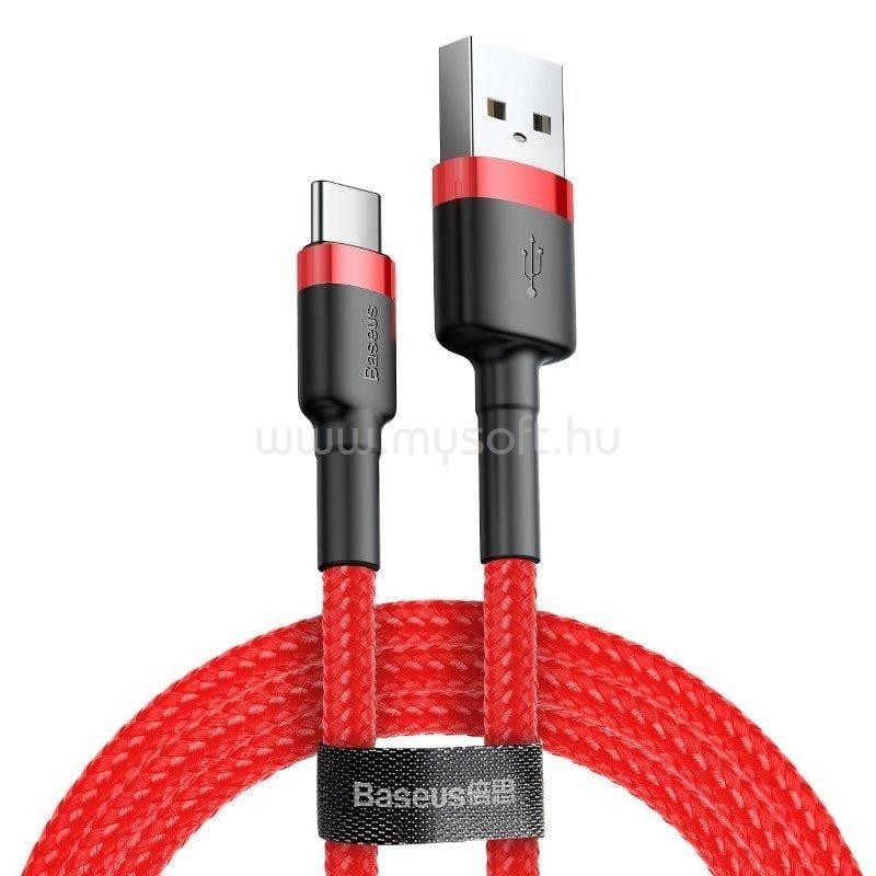 BASEUS Cafule USB-A - USB-C töltőkábel  3m (piros)