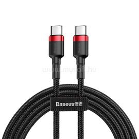 BASEUS Cafule USB-C  USB-C PD 2.0 QC 3.0 kábel 1m (fekete-piros) CATKLF-G91 small