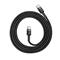 BASEUS CAFULE adatkábel Type-C - Type-C, 100cm, FEKETE CATKLF-GG1 small