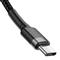 BASEUS CAFULE adatkábel Type-C - Type-C, 100cm, FEKETE CATKLF-GG1 small