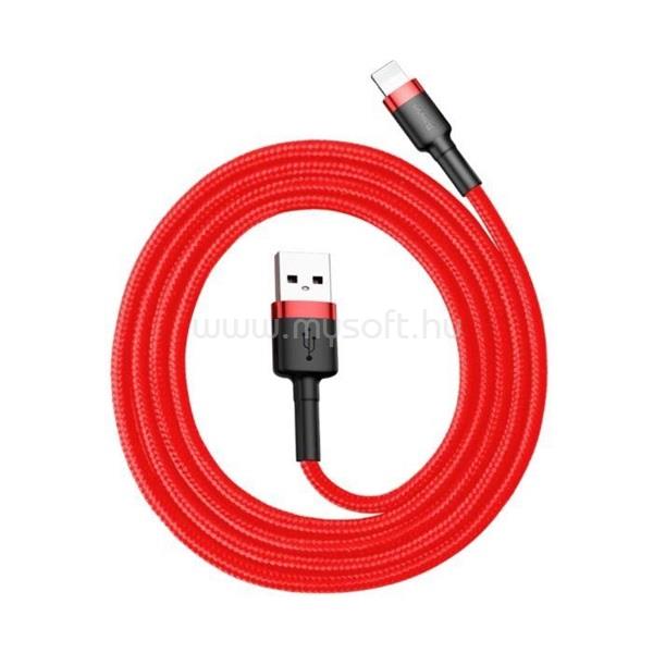 BASEUS cafule USB lightning 2.4A 1M CALKLF-B09 kábel (piros)