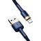 BASEUS iPhone 14 Pro / 14 Plus / 14 CAFULE adatkábel USB - lightning, 100cm, SÖTÉTKÉK CALKLF-BV3 small