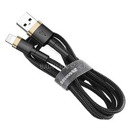 BASEUS Cafule USB Type-A - iPhone, 1.5A töltőkábel, 2m, fekete/arany CALKLF-CV1 small