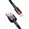 BASEUS iPhone 14 Pro / 14 Plus / 14 CAFULE adatkábel USB - lightning, 100cm, FEKETE/PIROS CALKLF-B19 small