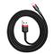 BASEUS iPhone 14 Pro / 14 Plus / 14 CAFULE adatkábel USB - lightning, 100cm, FEKETE/PIROS CALKLF-B19 small