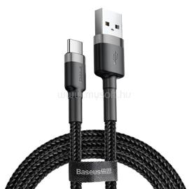BASEUS Cafule USB-USB-C töltőkábel  3A, 0.5m, (szürke-fekete) CATKLF-AG1 small