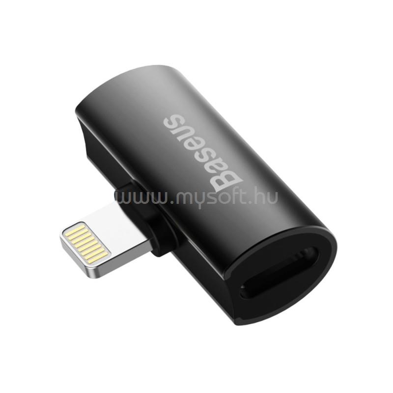 BASEUS CAL46-01 L46 2xLightning adapter (fekete)