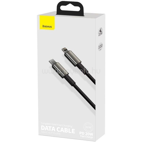 BASEUS iPhone 14 Plus / 14 Pro Max / 14 Pro adatkábel Type-C - lightning, 100cm, FEKETE