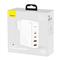 BASEUS CCGAN2P-L02 GaN2 Pro 100W 2xUSB/2xType-C 100W fehér hálózati töltő CCGAN2P-L02 small