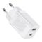 BASEUS SUPER SI PRO hálózati töltő USB+Type-C aljzat 30W, PD gyorstöltő 3.0, FEHÉR CCSUPP-E02 small