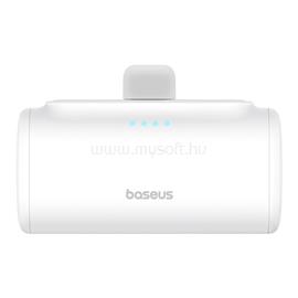 BASEUS Compact 20W gyorstöltő powerbank, 5000mAh, iPhone csatlakozóval (fehér) P10068307213-00 small