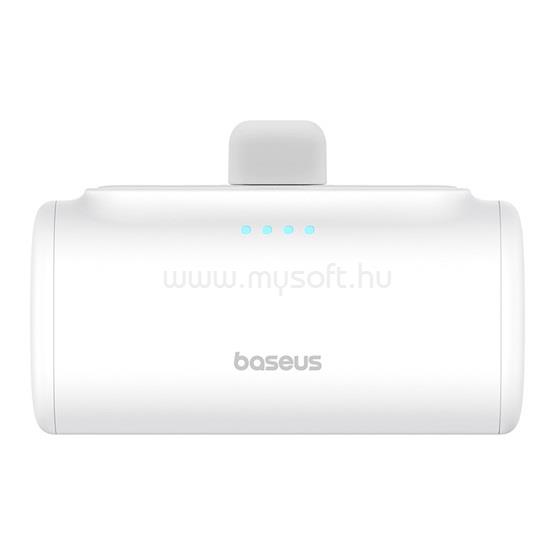 BASEUS Compact 20W gyorstöltő powerbank, 5000mAh, iPhone csatlakozóval (fehér)
