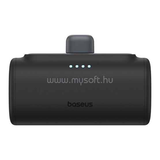 BASEUS Compact 20W gyorstöltő powerbank, 5000mAh, iPhone csatlakozóval (fekete)