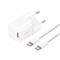 BASEUS GaN5 Mini hálózati gyorstöltő 20W, USB Type-C, 100W USB Type-C, 1m kábellel (fehér) P10110900213-01 small