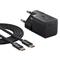 BASEUS GaN5 Mini hálózati gyorstöltő 25W, USB Type-C, 100W USB Type-C, 1m kábellel (fekete) P10110909113-01 small