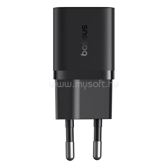 BASEUS GaN5 Mini hálózati gyorstöltő 25W, USB Type-C (fekete)