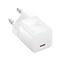 BASEUS GaN5 MINI 1C hálózati töltő Type-C aljzat 30W, GaN5 + Type-C kábel, FEHÉR P10110902213-00 small