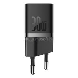 BASEUS GaN5 Mini hálózati gyorstöltő 30W, USB Type-C, 100W USB Type-C, 1m kábellel (fekete) P10110902113-00 small