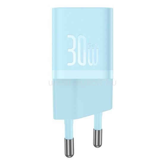 BASEUS GaN5 Mini hálózati gyorstöltő 30W, USB Type-C (kék)