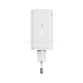 BASEUS GaN6 Pro hálózati gyorstöltő 65W, 2xUSB Type-C + 2xUSB Type-A, 100W USB Type-C, 1m kábellel (fehér) P10162701213-00 small