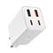 BASEUS GaN6 Pro hálózati gyorstöltő 65W, 2xUSB Type-C + 2xUSB Type-A, 100W USB Type-C, 1m kábellel (fehér) P10162701213-00 small