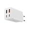 BASEUS GaN6 Pro hálózati gyorstöltő 65W, 2xUSB Type-C + 2xUSB Type-A, 100W USB Type-C, 1m kábellel (fehér) P10162701213-00 small