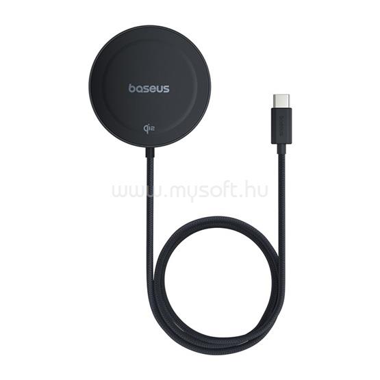 BASEUS BASEUS SIMPLE MINI4 asztali töltő 15W, kitámasztó, FEKETE