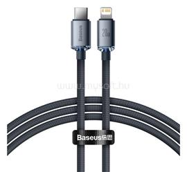 BASEUS iPhone 14 Plus / 14 Pro Max / 14 Pro CRYSTAL SHINE adatkábel Type-C - lightning, 120cm, FEKETE CAJY000201 small