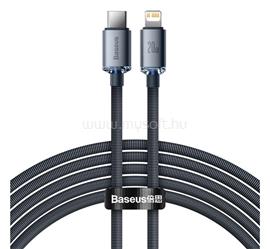 BASEUS iPhone 14 Plus / 14 Pro Max / 14 Pro BASEUS CRYSTAL SHINE adatkábel Type-C - lightning, 200cm, FEKETE CAJY000301 small