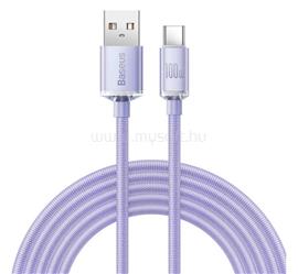 BASEUS BASEUS CRYSTAL SHINE adatkábel USB - Type-C, 200cm, LILA CAJY000505 small