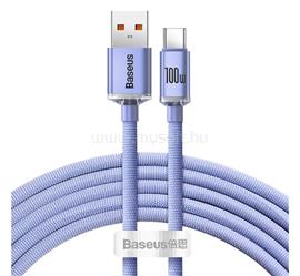 BASEUS BASEUS CRYSTAL SHINE adatkábel USB - Type-C, 120cm, LILA CAJY000405 small