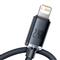 BASEUS iPhone 14 Plus / 14 Pro Max / 14 Pro CRYSTAL SHINE adatkábel USB - lightning, 120cm, FEKETE CAJY000001 small