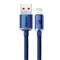 BASEUS iPhone 14 Plus / 14 Pro / 14 CRYSTAL SHINE adatkábel USB - lightning, 120cm, SÖTÉTKÉK CAJY000003 small