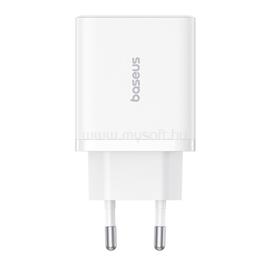 BASEUS Cube hálózati gyorstöltő 30W, USB Type-C + 2×USB Type-A (fehér) P10111402213-00 small