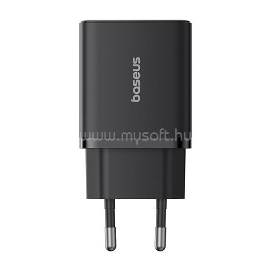 BASEUS BASEUS CUBE hálózati töltő 2 USB+Type-C aljzat 30W, PD gyorstöltő 3.0, FEKETE
