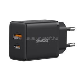 BASEUS BASEUS CUBE hálózati töltő USB+Type-C aljzat 20W, PD gyorstöltő 3.0, FEKETE P10111403113-00 small
