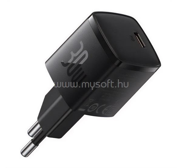 BASEUS BASEUS CUBE PRO hálózati töltő Type-C aljzat 30W, PD gyorstöltő, FEKETE
