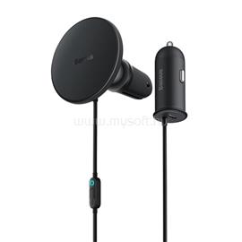 BASEUS CW01 autós tartó szellőzőre, MagSafe + autós töltő Type-C aljzat, FEKETE C40141000111-00 small