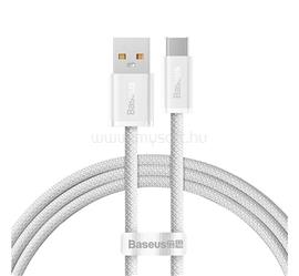 BASEUS DYNAMIC adatkábel (USB - Type-C, 6A, 100W, gyorstöltő, 100cm, cipőfűző) FEHÉR CALD000602 small