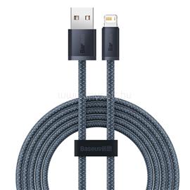 BASEUS Dynamic USB Type-A - iPhone, 2.4A gyorstöltő adatkábel, 2m, szürke CALD000516 small