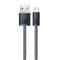 BASEUS Dynamic USB Type-A - iPhone, 2.4A gyorstöltő adatkábel, 2m, szürke CALD000516 small