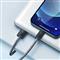 BASEUS Dynamic USB Type-A - iPhone, 2.4A gyorstöltő adatkábel, 2m, szürke CALD000516 small