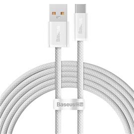 BASEUS Dynamic USB Type-A - USB Type-C, 100W gyorstöltő adatkábel, 2m, fehér CALD000702 small
