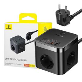 BASEUS E00066400117-00 PowerCombo 1,5m 30W hálózati töltő (fekete) E00066400117-00 small