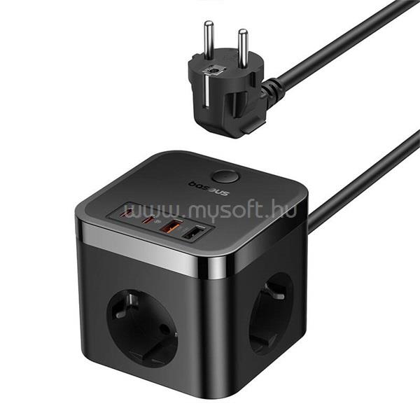 BASEUS E00066400117-00 PowerCombo 1,5m 30W hálózati töltő (fekete)