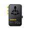 BASEUS EnerCore CG11 töltőállomás, 70W, 1×AC + 2×USB Type-A + 1×USB Type-C + 1×USB Type-C automata behúzós kábel (fekete) E0307E00 small